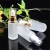 Bouteille en verre givré Lotion Pompe de pulvérisation Bouteilles Pots Conteneur de parfum Comestic Emballage de stockage rechargeable 20 ml 30 ml 40 ml 50 ml 60 ml 80 DMKL