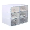 Dozen bakken nieuwe transparante plastic doos flip ontwerp schoen artefact home storage tool sci88 w0428