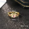 Wedding Rings European And American Ladies Moonstone Ring Alloy Material Inlaid With Zircon Goth Jewelry Gifts For Year 2023