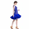 Stage Wear LP-1808 Yundance Royal Latin Dance Practice Dress Salsa Tango Chacha Ballroom Competition For Sale