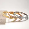 Bangle 2023 Design Gold Kolor cyrkon dla kobiety biżuterii stalowej tytanu