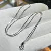 Chains PT950 Pure Solid Platinum 950 Necklace 1mmW Box Chain For Women's Link 43cm Stamp Au750