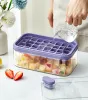Ice Cube Maker With Storage Box Silicone Press Type Ice Cube Makers Ice Tray Making Mould For Bar Gadget Kitchen Accessories J0428