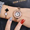 Zegarek mody kobiety JW luksus kryształowy kryształowy różowy złoto damskie sukienka analogowa kwarcowy zegarek kwarcowy
