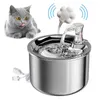 Dostarcza stal nierdzewna automatyczne koty Fontanna 2L bieżąca woda picie dla psa kota 4 -warstwowy filtr Smart Pi -Piver -Pivers Metor