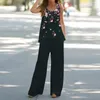 Dames tweedelige broeksets 2-delige outfits Boho bedrukt vest mouwloos top losse broek met wijde pijpen interviewpakken voor dames