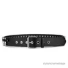 Belts GAOKE Hollow Bullet Decoration Belt Fashion Ladies Leather Studded Gift Man's Rock Wild Adjustable Women Punk Black Belt