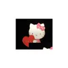 Accessoires de dessin animé Chat rose Films mignons Jeux Épingles en émail dur Collecter Broche de dessin animé en métal Sac à dos Chapeau Collier Collier Badges Wome Dhfba