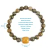 Strand 1 Pc Trendy Agate And Tian Huang Stone Bead Bracelet - 8mm Rounds 11x12 Drum Beads 19.5cm Elastic