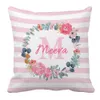 Conjuntos de ropa de cama LVYZIHO Flores de primavera Conjunto de nombre personalizado Regalo de baby shower 231128