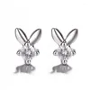 Boucles d'oreilles 2023 femmes boucle d'oreille Zircon bijoux de mode tibétain ruban drôle errings mignon Mini Petite enfant oreille goujons gratuit