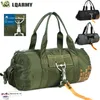 Sacos ao ar livre LQARMY Tactical Parachute Sport Duffle Bag 1000D Nylon Travel Belt Camping Crossbody 231128