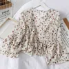 Women's Blouses Shirts Chiffon Floral Blouses For WomenSoft Retro Chic Ladies Shirts Temperament Fresh Popular Trendy Ulzzang Button Femme Clothing P230427