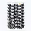 3 PCFalse Eyelashes 3/5/8 pairs 25mm mink eyelashes 3D dramatic false eyelashes handmade fluffy eyelashes natural long 25mm eyelash extension Z0428