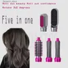 Curling Irons 5 sur 1 Nouveaux cheveux électriques Brosse rotative Brosse de coiffure Sèche-cheveux Sèche-cheveux Bouler Curling Iron Styling Tools Professional Hot Air Brush Q231128