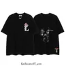 Męskie koszulki Lanvin Trendy Dept Loose and Damskie beżowe hafty haftowe krótkie rękawy Moda Lanvin koszulka 33 140 525