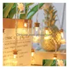 Party Decoration Party Decorative Lights Led Letter Wishing Bottle Stopper Light String Home Decoration Colorf Ins Girl Po Prop Drop D Dhk4P