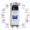 10-in-1-Hydro-Dermabrasions-Hauttiefenreinigungsmaschine, professionelle Maschine zur Entfernung von Akne und RF-Hautstraffung mit schwarzem Kopf