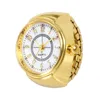 Relógios de pulso rosa ouro prata mulheres anel homens dial quartzo analógico relógio criativo aço fresco elástico dedo montre femme