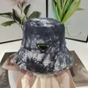 Capéu de chapéu de caçamba feminino Capata de palha para homens Caps de praia ao ar livre feminino Tampas de luxo Casquette Sunhat Bucket Caps 7 cor corante de amarração colorida