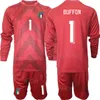 Drużyna narodowa 22/23 Man Soccer Italia Gk Gianluigi Buffon Jerseys Set Bramkarz Długie rękawy Dino Zoff Gianluigi Donnarumma Guglielmo Vicario Football Kits