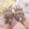 Children's Mittens Pair Cute Cartoon Plush Thicken Warm Infant Baby Boys Girls Winter Warm Gloves Newborn Mittens Kids Glove