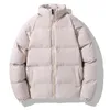 Męskie Parkas Men Harajuku ciepłe bąbelki płaszcz zimowy 2023 Streetwear Solid Black Man Korean Fashion Puffer Jackets Coats 9988 231128