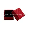 ギフトラップ500pcsエキサイターダイヤモンドパターンワールドジュエリーボックス6色のリングイヤリング用に選択