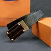Mens designer belt luxury belt 38MM Genuine leather super trendy twill embossed letters waistband with case French belts for men designer belt men