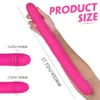 Giocattoli anali Potenti vibratori Strap-on senza spalline - Dildo realistico in silicone per stimolazione vaginale anale Doppio Dong Giocattoli sessuali per adulti 231128