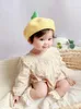 Hats 1-2 Years Old Baby Hat Female Beret Girl Net Red Painter Cute Super Child Autumn And Winter Caps &