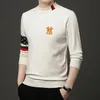 Mens Designer Sweater Autumn and Winter Men's Half High Neck Sweater Men's Slim Fit Knitwear Youth Warm Woolen Top