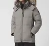 Canada Piumino da uomo Parka Cappotto da donna di alta qualità Designer Goose Moda Inverno Uomo Giacca da donna Lettera di lusso Plaid Classico Collo di pelliccia caldo Top A7