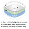 Bol d'eau potable pour chien, bol d'eau flottant à bouche non mouillante pour chien sans déversement, distributeur d'eau potable, bol en plastique ABS pour chien