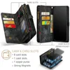 CASEME RETRO LEATHY PRES STAND FLIP Wallet Wallet for iPhone 11 PRO MAX 15 12 14 13 XS MAX XR X 8 7 2IN1 غطاء هاتف مغناطيسي