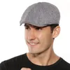 Berretti da uomo cappello da ragazzo elegante berretto vintage unisex con visiera corta morbido berretto leggero per la moda invernale primaverile