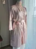 Женская одежда для сна, индивидуальное атласное кимоно с вышивкой на заказ, халат для подружки невесты и невесты, свадьба, подготовка