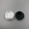 1g ml plastpulver puffbehållare burk fodral makeup kosmetiska burkar möta pulver blusher lagringslåda med sifter lock icikt