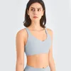 Roupa de yoga roupas femininas sutiã esportivo para fitness tanque superior sexy em forma de v volta esporte colete correndo ginásio treino roupa interior feminino