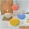 Handwerkswerkzeuge 3D Shell Sile Candle Mold Diy Gips Kristall Epoxidharz Mod Home Decor Making Supplies Handgemachte Geschenke Drop Lieferung GA DHD0H