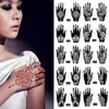 Tatoeages Gekleurde Tekening Stickers 2 StuksSet Tijdelijke Tattoo stencil 25 ontwerpen Body Art Mannen Vrouwen Indiase Henna patroon Schoonheid Waterdicht Fake Arm Hand Hergebruik tatooL23