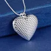 Pendants Original 925 Sterling Silver Necklace Charms Heart Po Frame Pendant For Women Fashion Party Wedding Accessories Jewelry