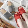 Startseite Schuhe Japanische Leinenpantoffeln Startseite Baumwolle Hausschuhe Liebhaber Anti-Rutsch-warme Hausschuhe Schuh für Frau Hausschuhe Bequeme Fashionvaiduryd