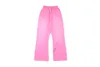 2024 Mens Designers Women Pantsl Hellstar Studios Pink Flame Pants Sweatpants Men Jogger Fashion Hip Hop Street Casual Pants