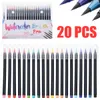 20 Colors Painting Watercolor Brushes Artist Sketch Drawing Marker Pens Set For Card Production P230427