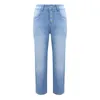 Jeans dames jeans highwaist denim broek losse mode dames rechte legbroek 2021 nieuwe gewassen blanke vriendje's broek