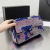 Bolsos de noche Bolso de diseñador crossbody bolso de mujer bolso de hombro diseñadores billetera moda cadena de todo fósforo con incrustaciones de ladrillos bolsos bolsos diamante completo