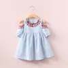 Abiti da ragazza Abito da bambino per bambini Costume con spalle scoperte Estate Piccola principessa Abbigliamento Abbigliamento Abbigliamento per bambini