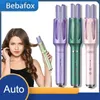 Curling Irons Professional Full Auto Anion Termostática Big Wave Roll Curling Iron Cabelo Curler 32mm Wand Automatic Rotating Styling Tool Mulheres Q231128