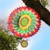 Garden Decorations 3D Rotating Chime Wind Rotating Garden Balcony 12 inch Hanging Decoration Outdoor Bird Feather Wind Spinner LT679